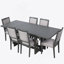 Ensemble de table de salle à manger extensible 7 pièces, table de cuisine avec rallonge amovible et 6 chaises de salle à manger rembourrées-246913228