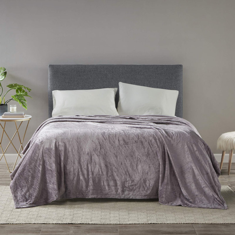 Couverture Microlight, Double, Mauve