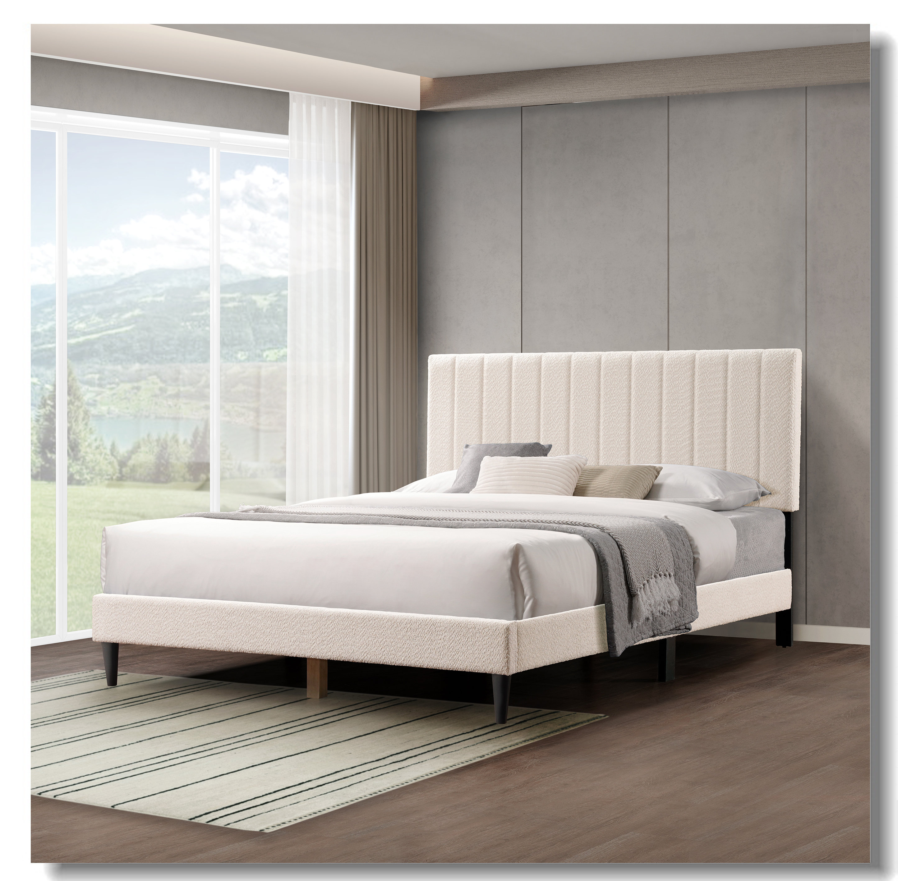 Latitude Run® Tufted Upholstered Platform Bed | Wayfair