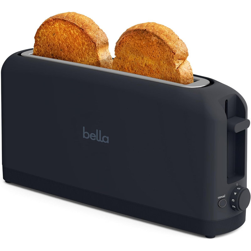 Bella 2-Slice Slim Long Slot Toaster, Oatmilk