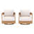 Frances Eucalyptus Outdoor Swivel Chairs (Set of 2)-1145212982