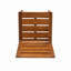 Ensemble de salle à manger d'extérieur 7 pièces en bois d'acacia, table rectangulaire de 180 cm avec 6 chaises à dossier à lattes, mobilier de patio ergonomique et incurvé