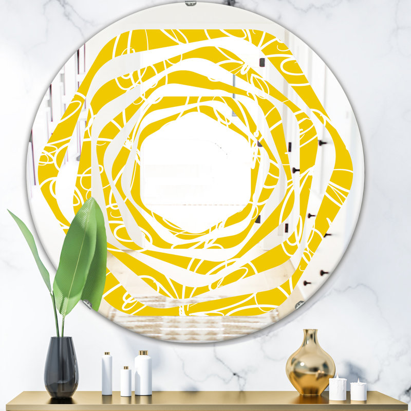 Miroir mural Whirl Butterflies, 23,6 po x 23,6 po