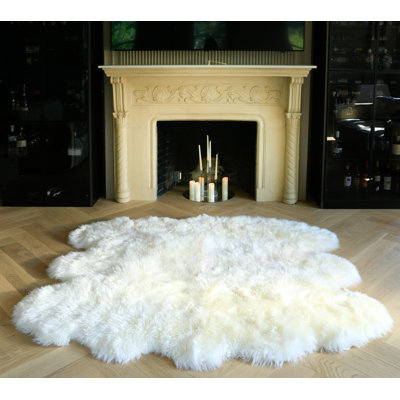 Colello Handmade Sheepskin Natural Area Rug