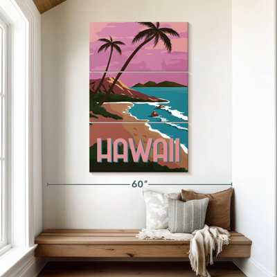 Affiche de coucher de soleil Gillard Hawaii