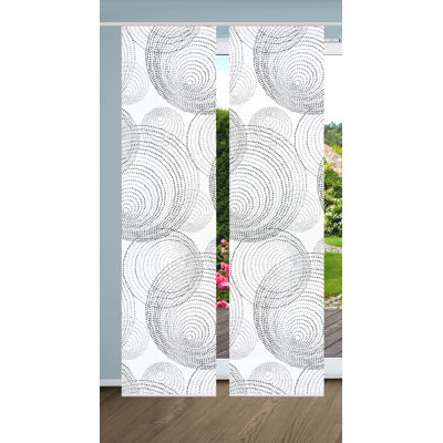 Semi Sheer Sliding Panel Pair