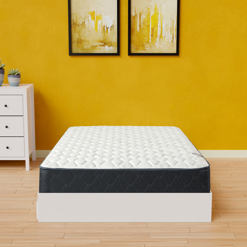 Soundwell 9-Inch Medium Firm TightTop Single Sided Hybrid Mattress with Unassembled Box Spring, King, No Box Spring