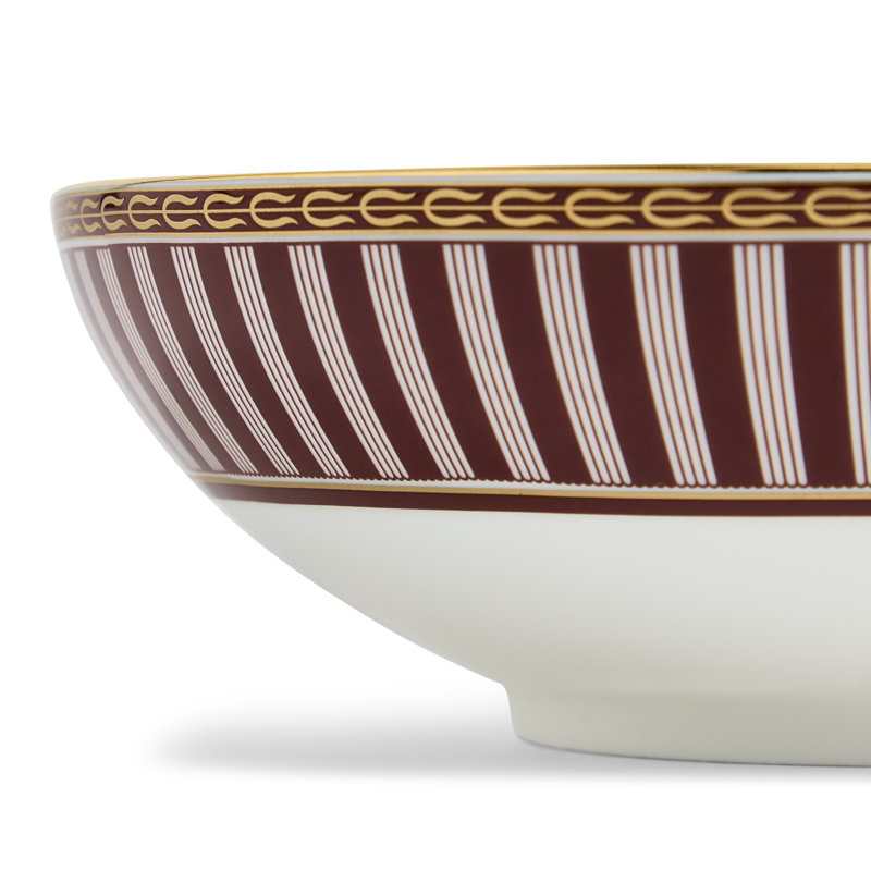 Red Splendour Bone China Cereal Bowl