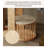 74.8" Brown Standard Solid Wood Cat Tree