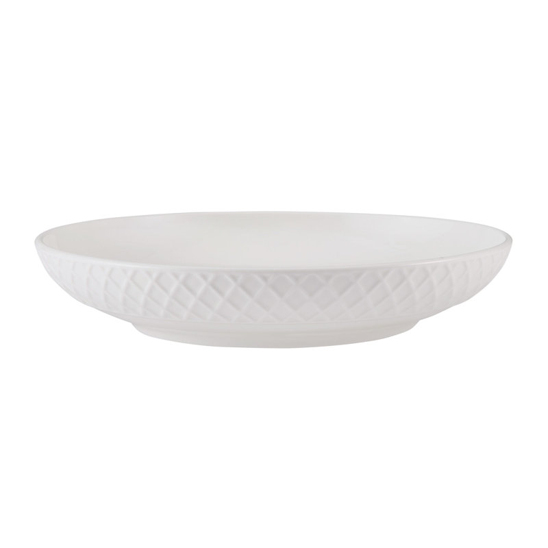 Trellis 9 in. Bone China Pasta Bowls