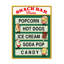 Snack-bar menu sur toile par RetroPlanet-310071677