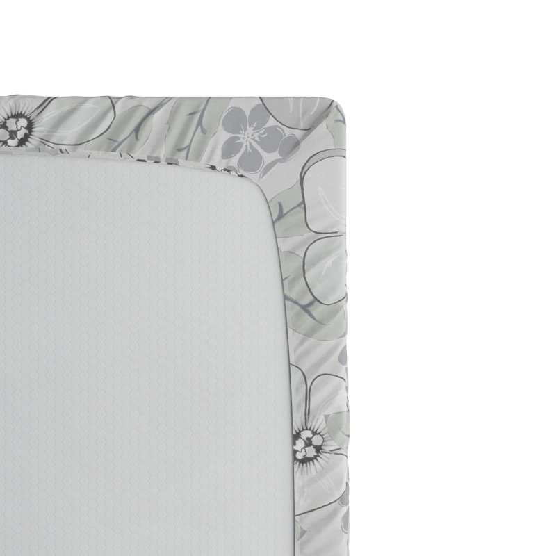 Drap-housse floral en microfibre, Grand