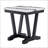 Paula Black And White End Table