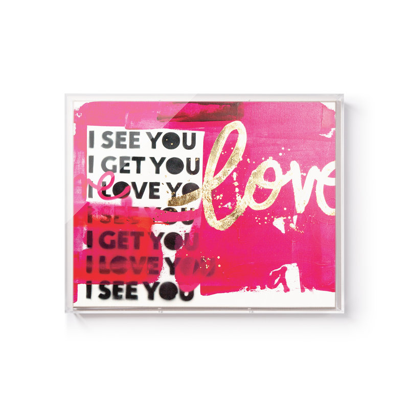See You Love by Kent Youngstrom, Shadow Box, 16" H x 20" W