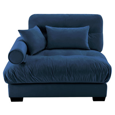 Sofa LSF W/3 Pillows - Blue