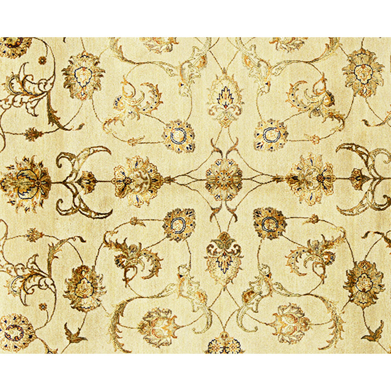 Handmade Silk and Wool Area Rug