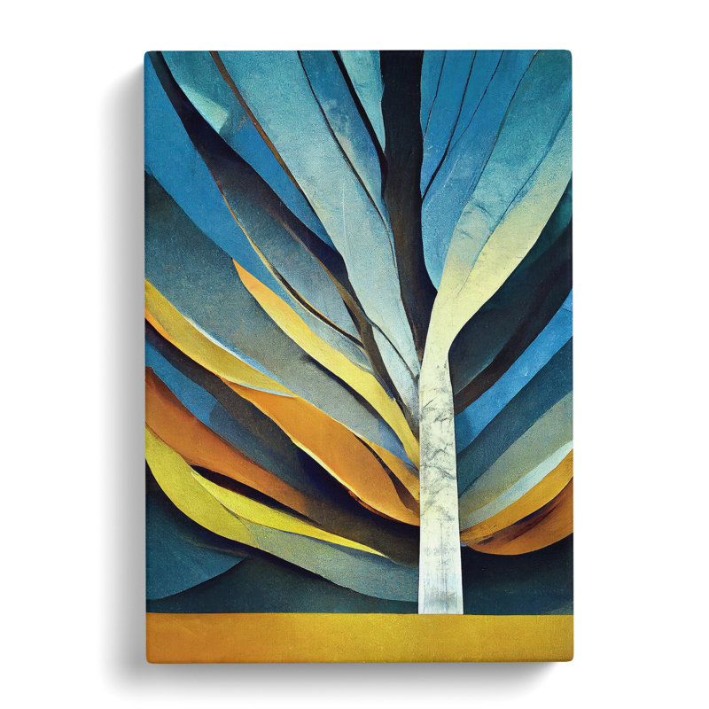 An Abstract Tree - Wrapped Canvas Print, 50cm H x 35cm W x 3cm D
