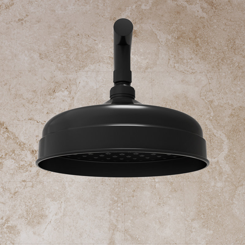Levantine 8 in. Shower Head, Matte Black, Matte Black