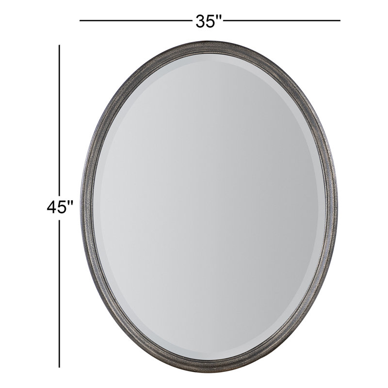 Americana Oval Beveled Mirror, Molasses