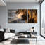 Ensemble de 3 impressions sur toile, "Scenic & Cityscapes Ocean Waves Crash Against Rocky Shoreline"-790672428