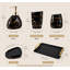 Ensemble d'accessoires de salle de bain noir