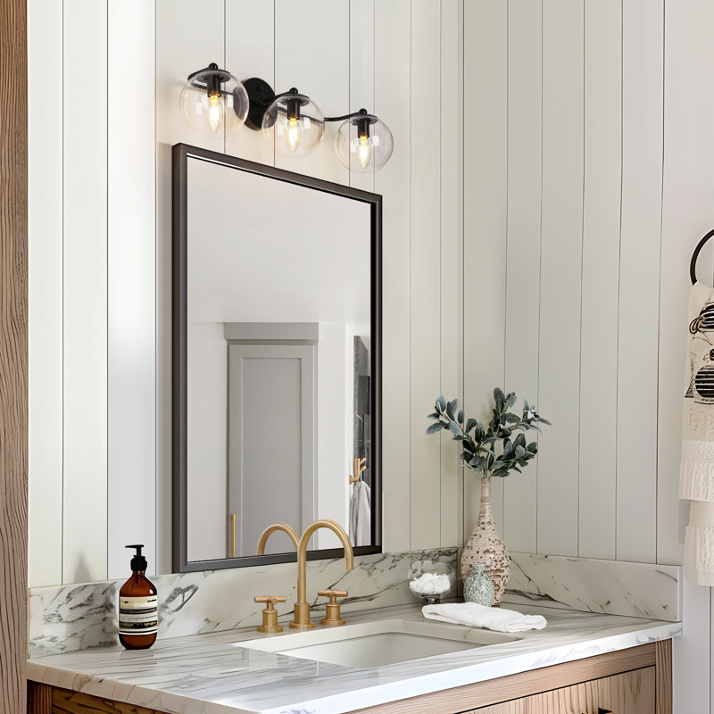Hanshelmut 3 - Light Dimmable Matte Black Vanity Light
