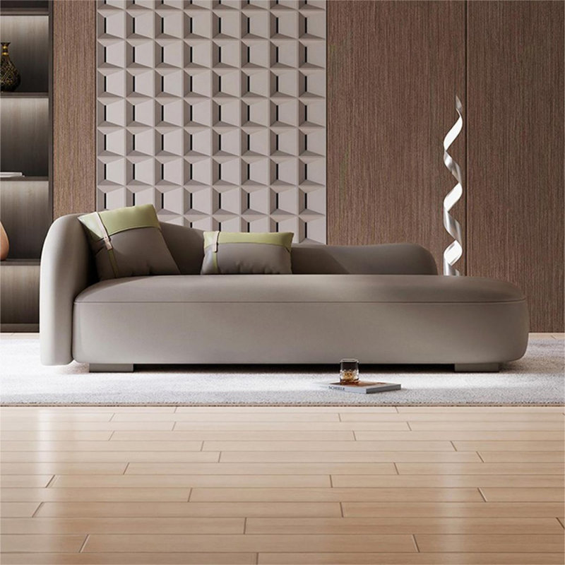 Banc rembourré gris, Gris / Noir, H 30,71 po x l 70,87 po x P 30,71 po