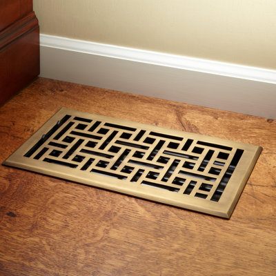 Registre de plancher en osier