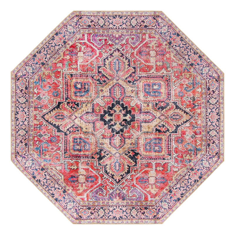 Prague Chenille Oriental Indoor Rug, Octagon 7'6"