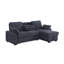 Canapé-lit modulaire réversible en chenille gris anthracite l 91 po Mackenzie-846451794