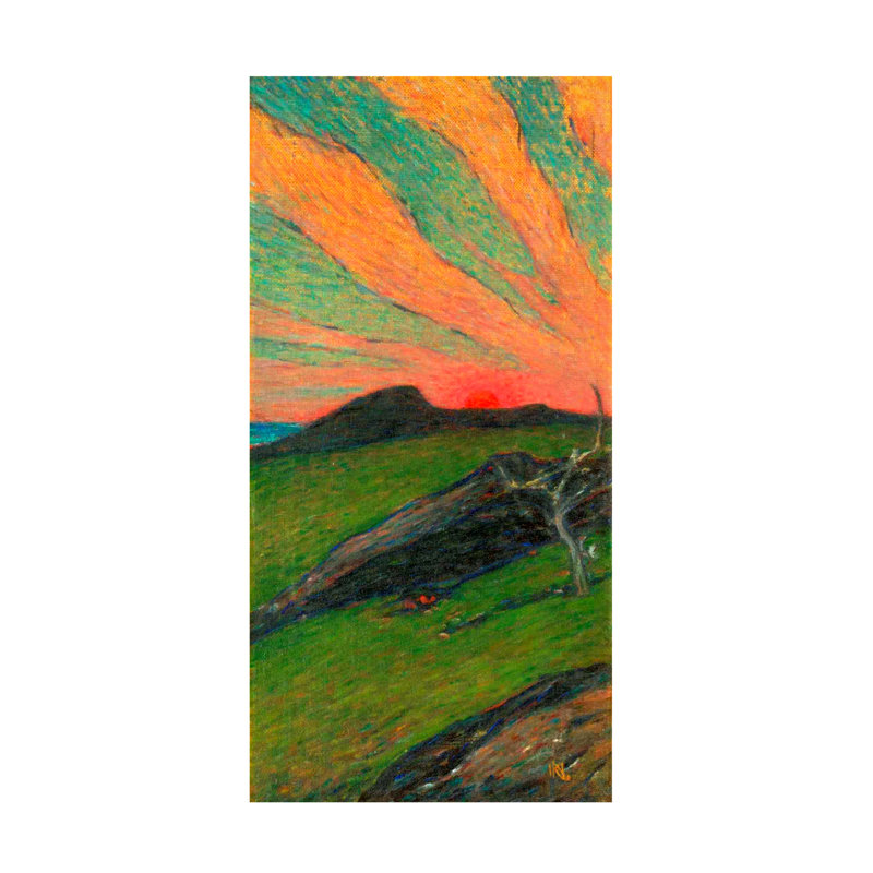 Art sur toile Marcus Jules Sunset, H 10 po x l 19 po