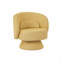 Fauteuil demi-tonneau pivotant à 360 degrés avec coussins décoratifs style Sherpa-1770575600