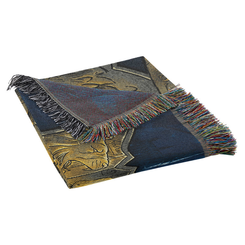Warner Bros. Harry Potter Throw Blanket, Moonlit Crest Wizarding World Decor, 48x60 Inches