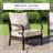 4 Piece Sofa Seating Group With Cushions-513399176