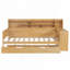 Lit de jour avec tablettes de rangement, lit multifonctionnel avec lit gigogne simple et bureau d'étude-49241681-49241709
