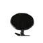 Table basse ronde vintage de 39 cm (15,38 pouces) sur pied, table d'appoint en bois pour salon, noire, grain noyer, idéale en bout de canapé, table de chevet d'appoint facile à installer dans la chambre, couleur distinctive, peut contenir des boissons