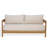 Achilles Teak Patio Sofa