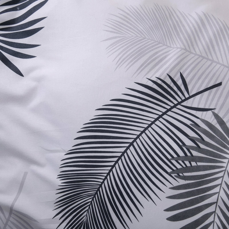 Haffa Microfiber Duvet Cover Set with Pillowcases Included, Double Duvet Cover + 2 Standard Pillowcases, Leaf