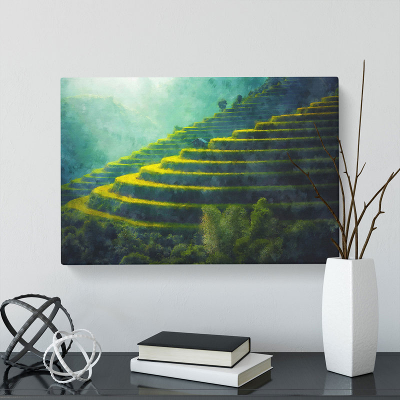 Rice Plantation In Cambodia Vol.1 - Wrapped Canvas, 40cm H x 60cm W x 3cm D