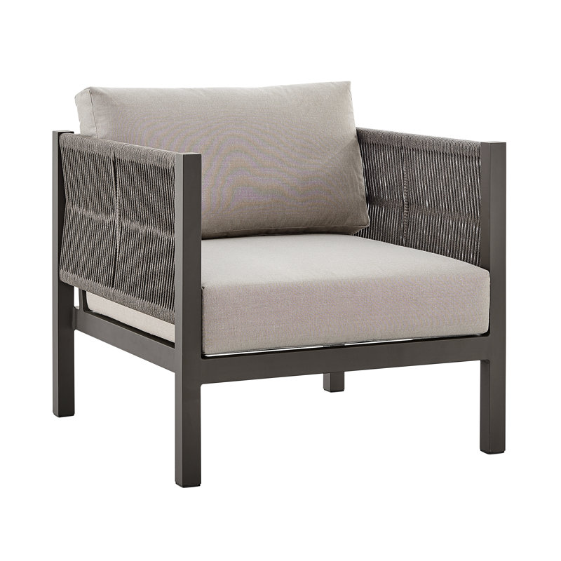 Chaise d'extérieur Cleven, Brun