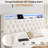 Mehrish Upholstered Floating Bed with LED Lights and USB Ports -1090953932-1093848360