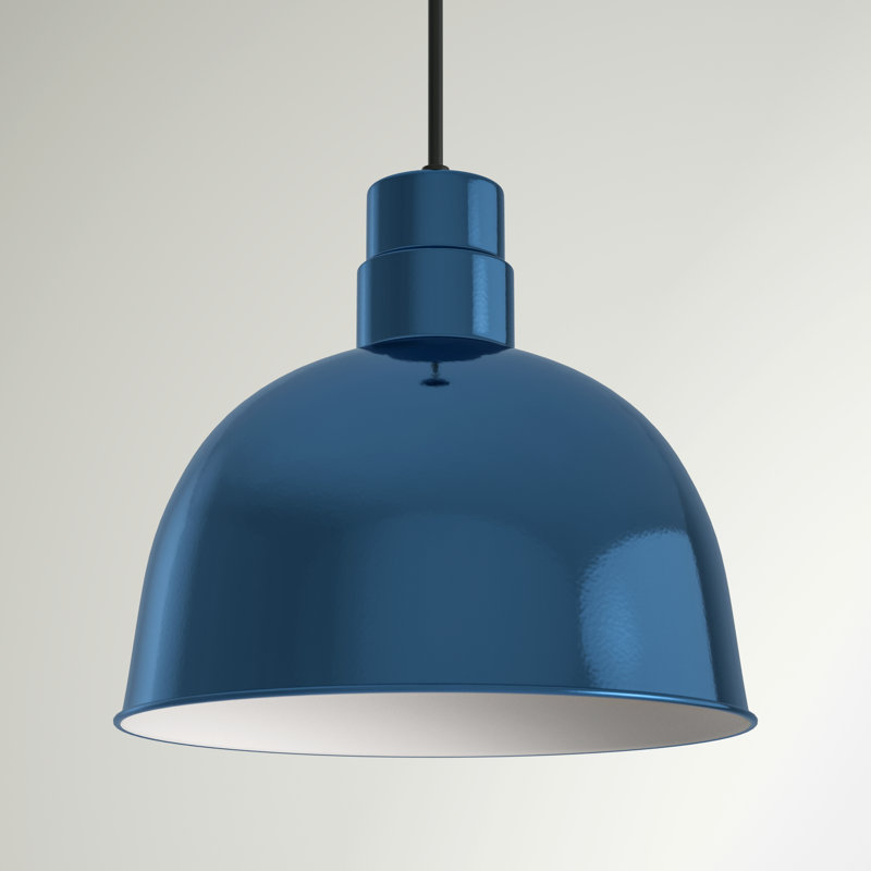 Helena 1 - Light Single Pendant, Navy Blue, 11.5" H x 12" W x 12" D