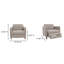 Fauteuil inclinable électrique Appiah gris chaud