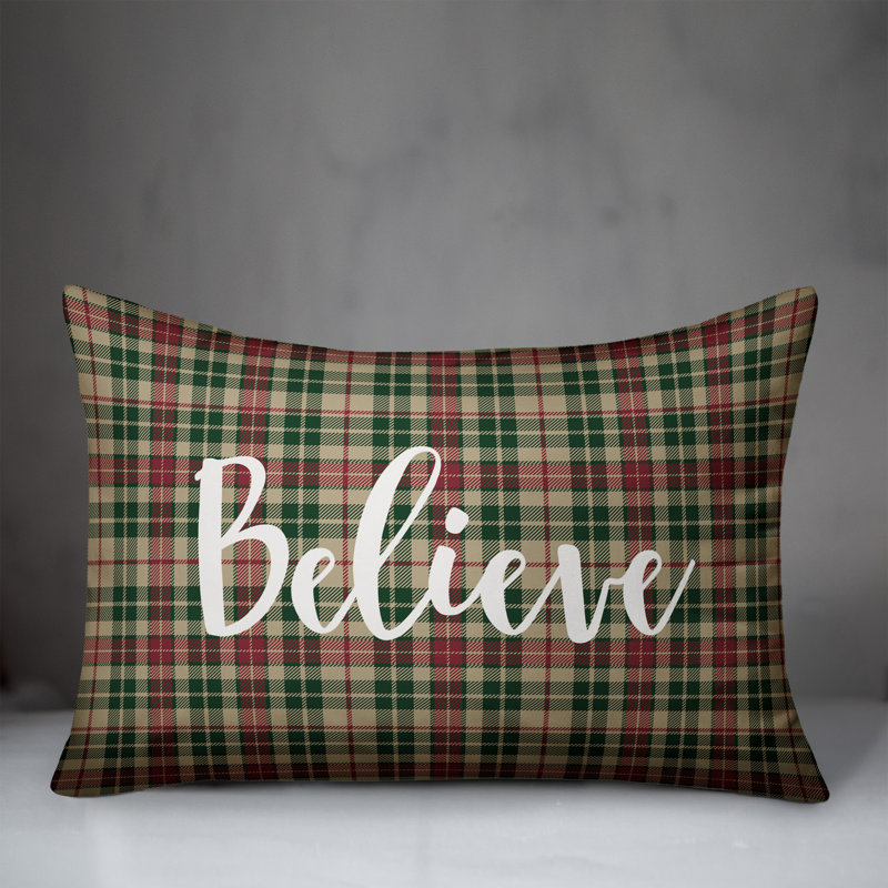  Coussin Believe in Tartan