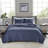 Premium Navy Bedding Sets, Soft Microfiber With Farmhouse Style, Versatile Year-round Use