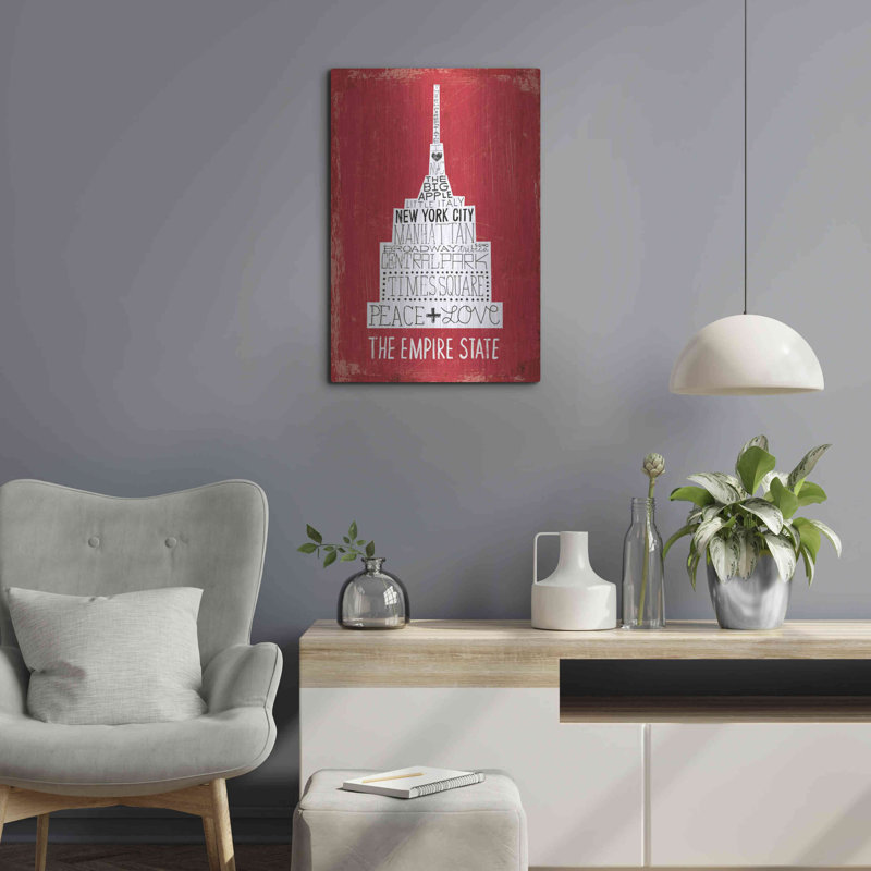 Winston Porter «Iconic NYC IV» par Michael Mullan, art mural en métal, 16 po x 24 po