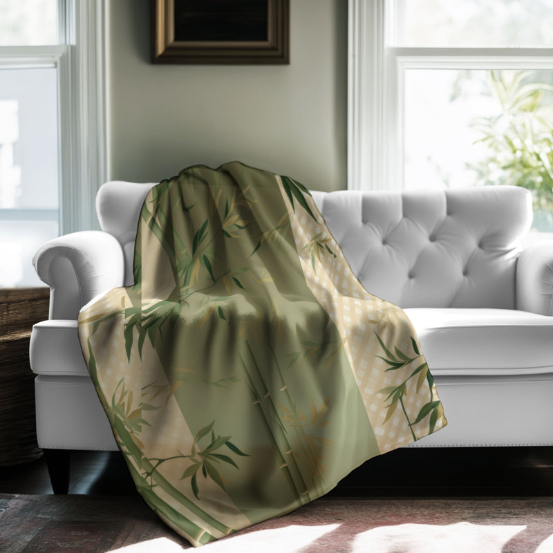 Couverture en bambou - 1 pièce, L 60 po x l 50 po