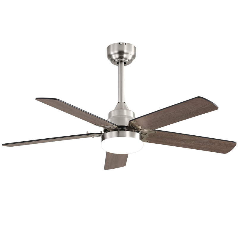 Ventilateur de plafond 5 pales réversible Noiseless