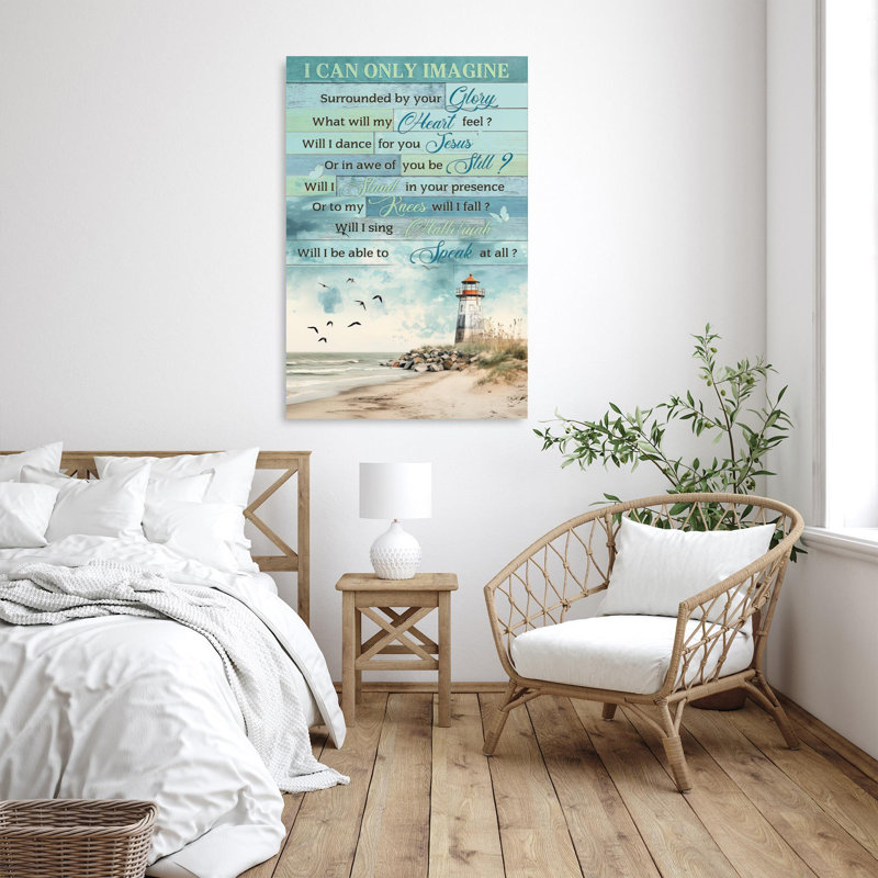 «I Can Only Imagine», impression sur toile, H 14 po x l 11 po x P 1,25 po