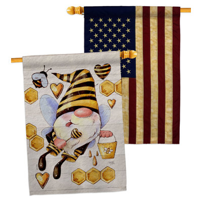 Double Sided 40'' H x 28'' W Polyester House Flag